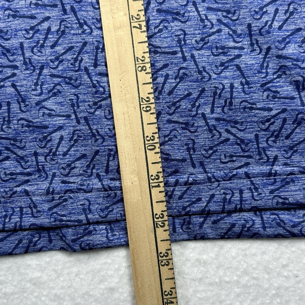 Vineyard Vines On The Go Sankaty Polo Shirt Mens XXL Blue Guitars Golf Stretch - Picture 8 of 11